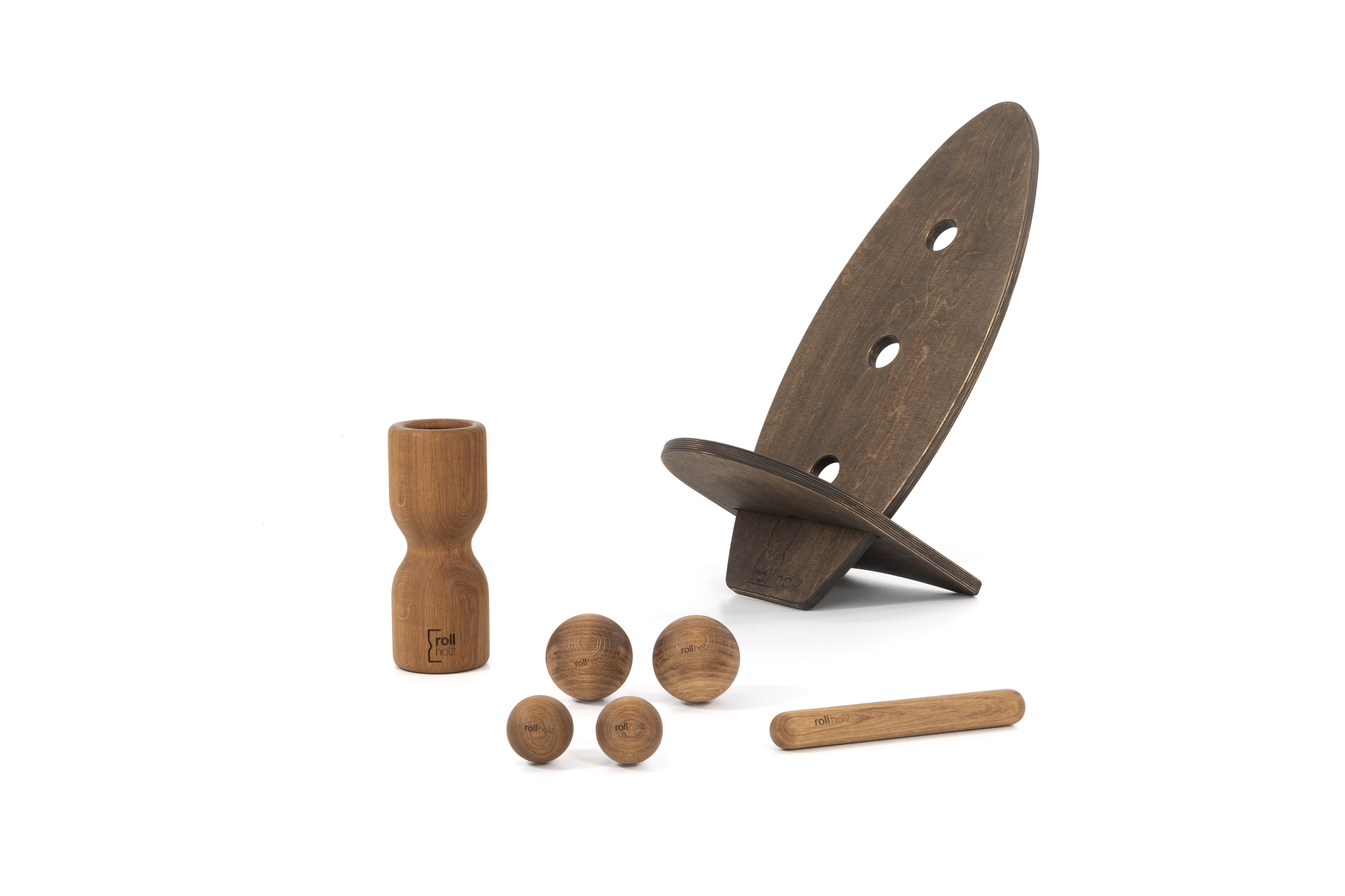 Rollbrett set eiche dunkel gr