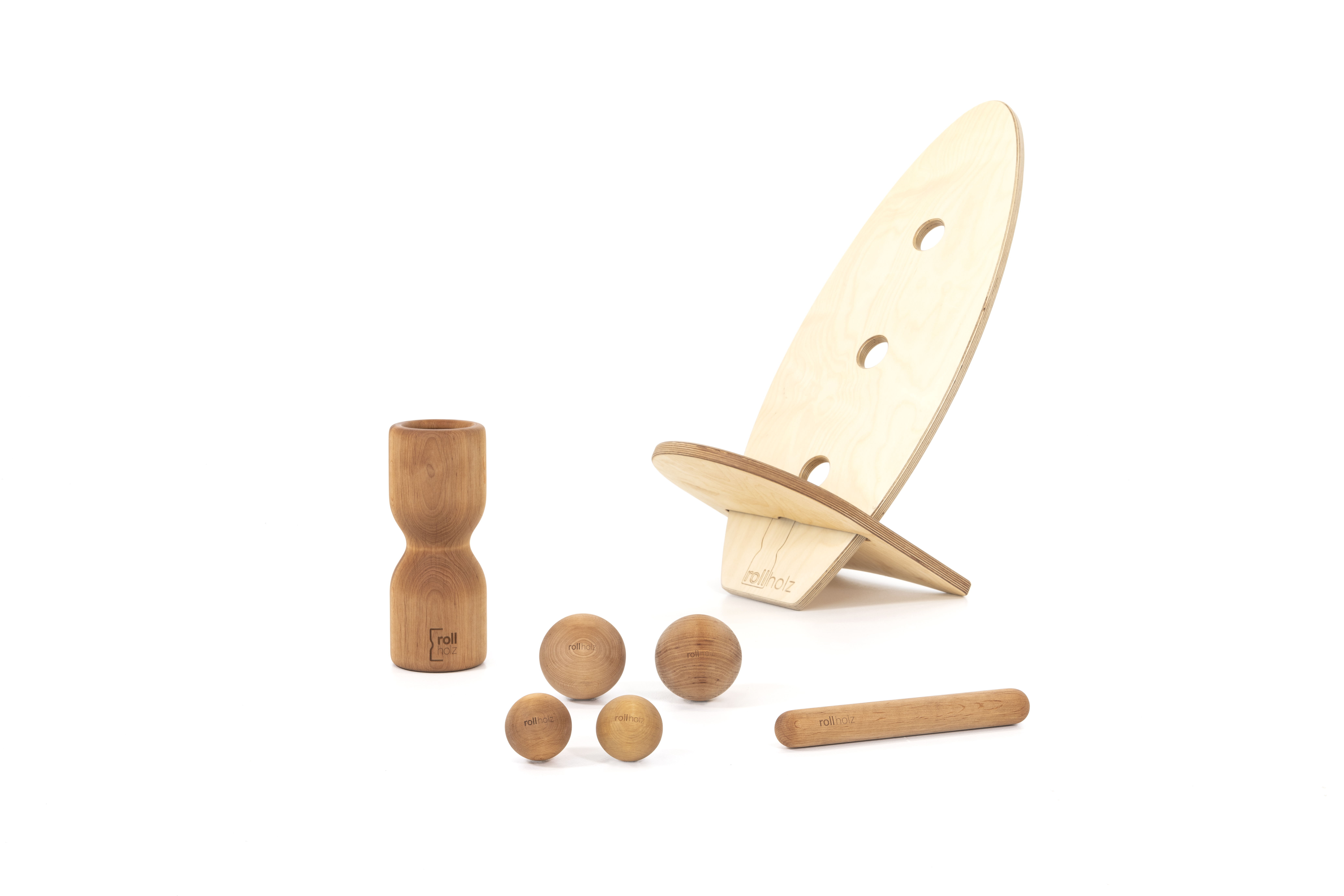 Rollbrett set erle hell gr