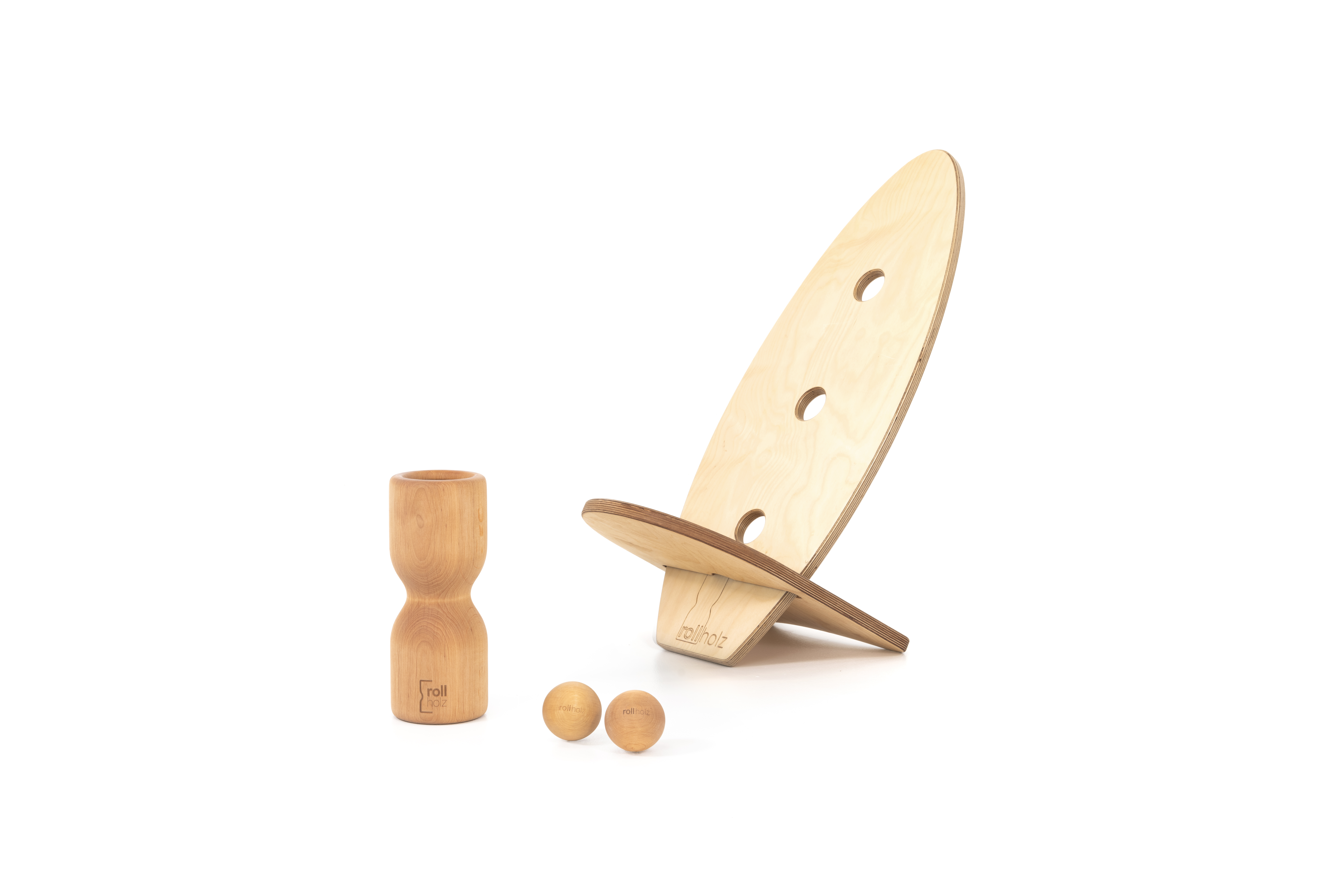 Rollbrett set erle hell kl