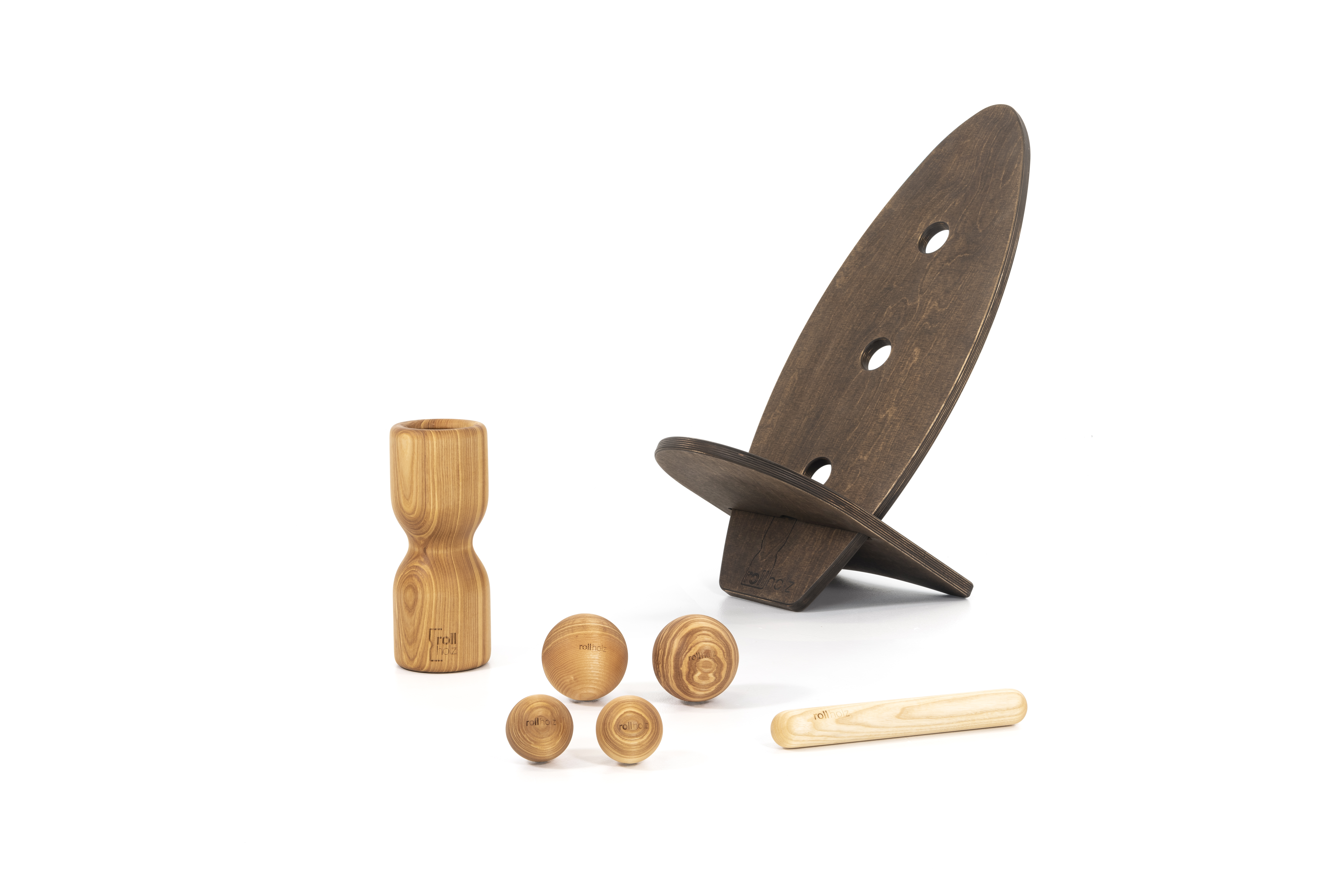 Rollbrett set esche dunkel gr