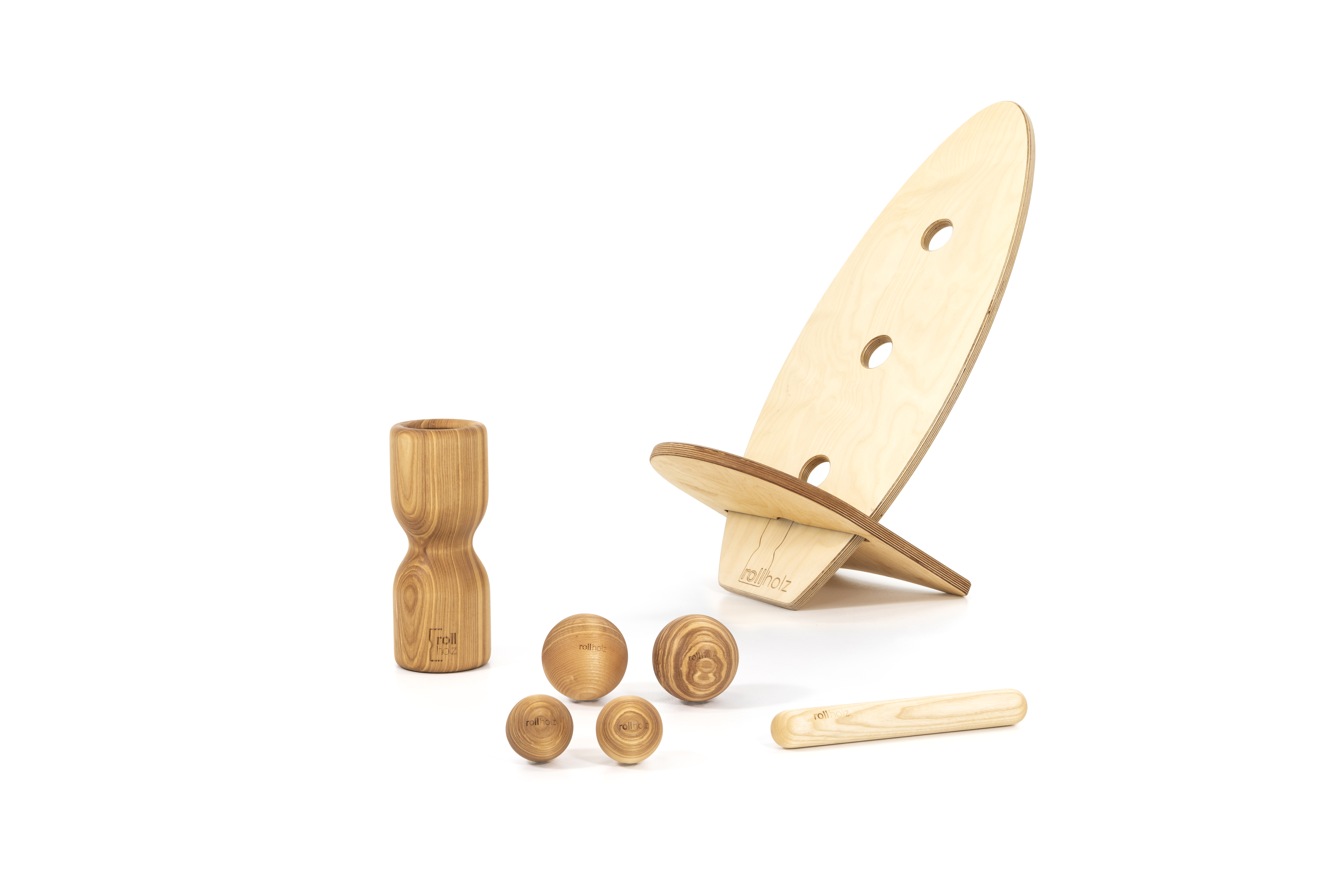 Rollbrett set esche hell gr